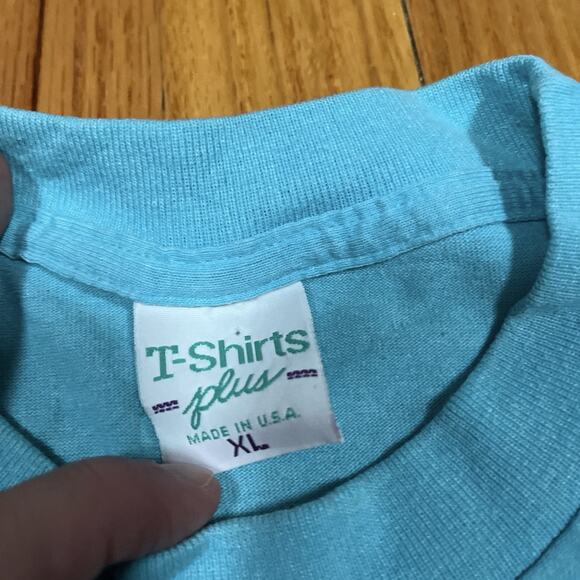 Vintage Achy Breaky Heart XL T-Shirt Single Stitch Blue 90s Billy Ray Cyrus USA - Picture 3 of 11